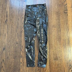 SPANX Shiny Black Leggings